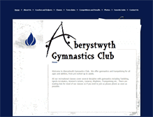 Tablet Screenshot of aberystwyth-gymnastics.co.uk